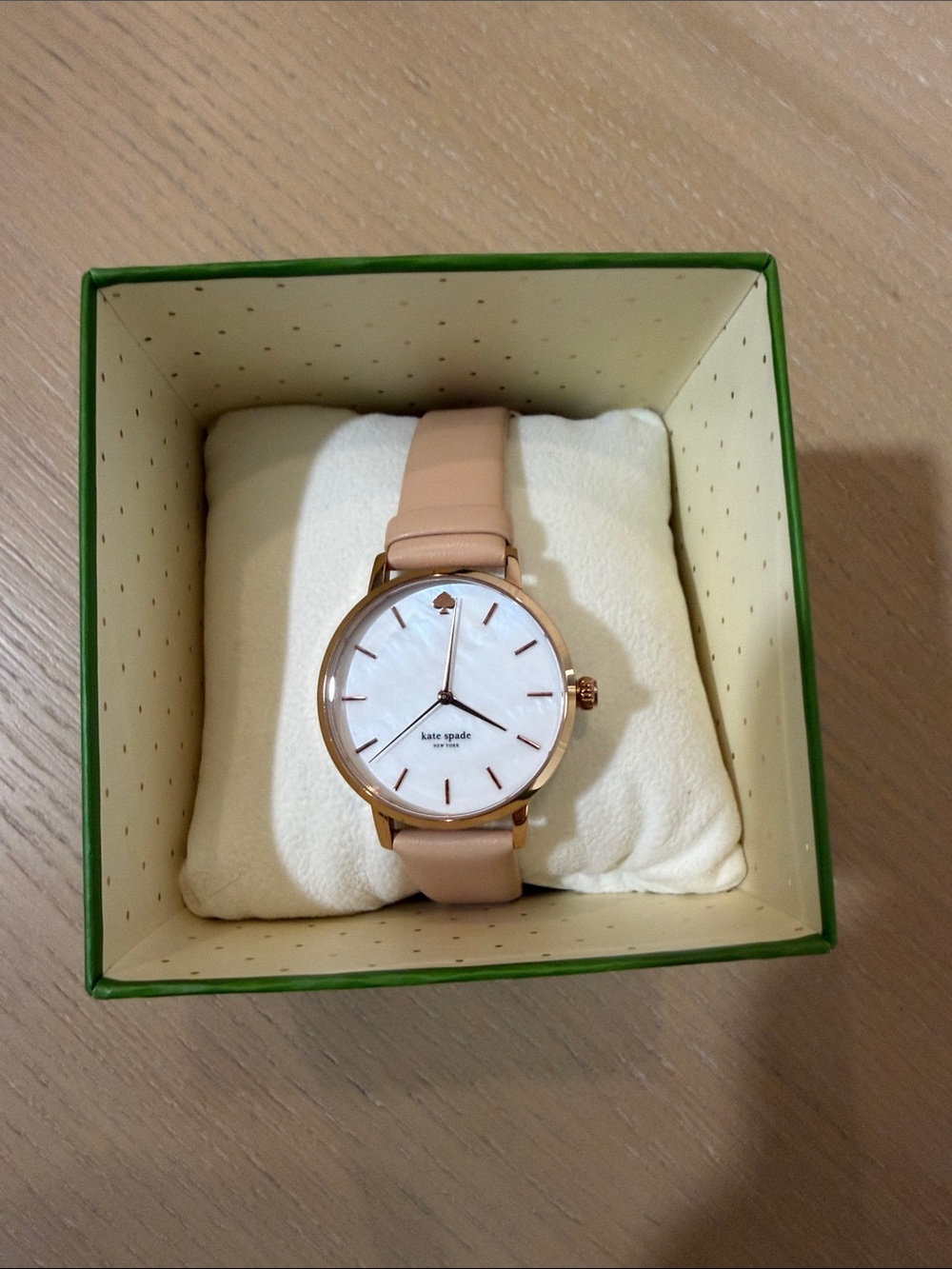 kate spade Rose Gold Case Blush Pink Leather Watch